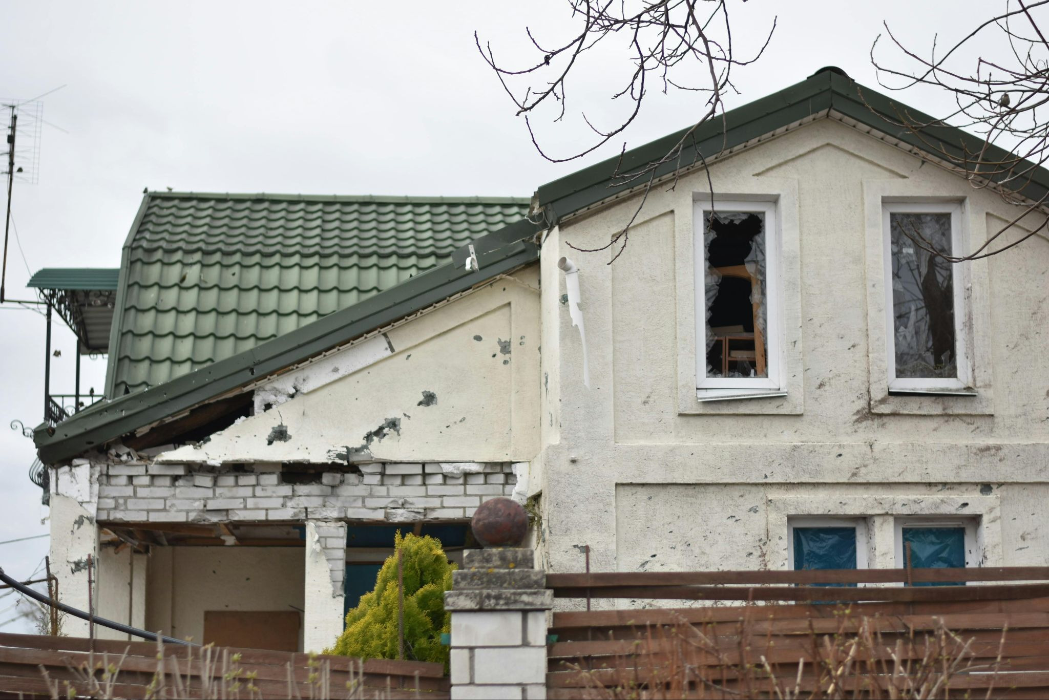 Low Angle Shot of Uninhabitable Property
